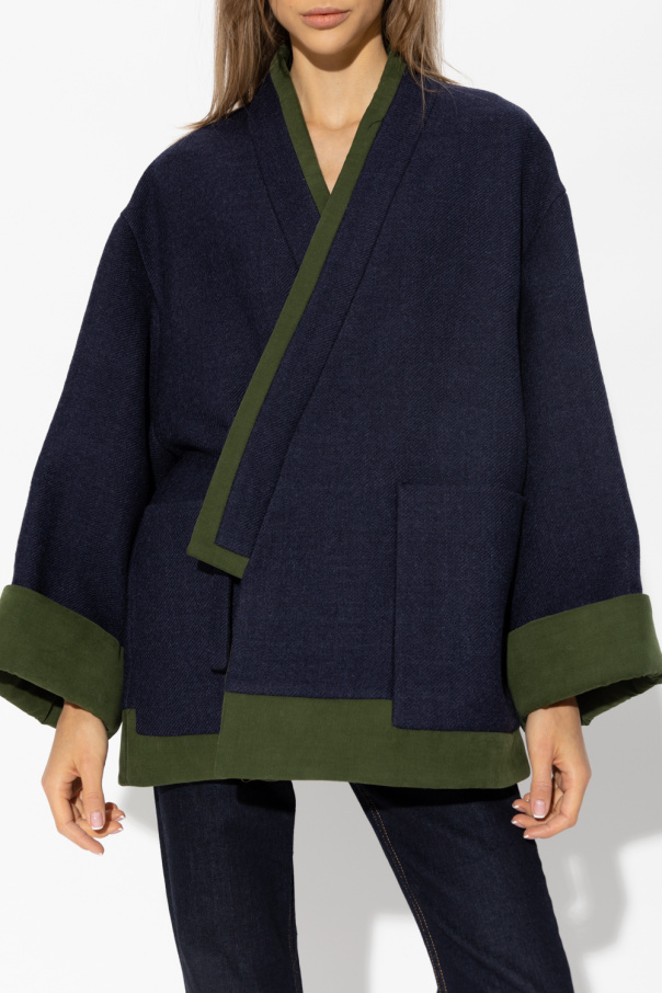 【関税&送料込】Kenzo Mini Kimono Dress KENZO Kimono virgin wool mini dress | REVERSIBLE
